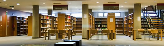 Vista de la Sala de Referencia de la Biblioteca Central de la UNED