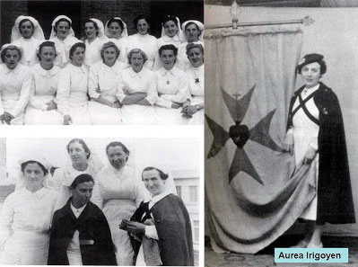 Las llamadas “margaritas”, mujeres carlistas dedicadas, sobre todo, a tareas de enfermería.