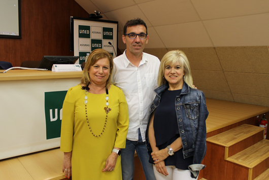 Marisa Fernández, Manuel Motilla y Águeda Almaraz.
