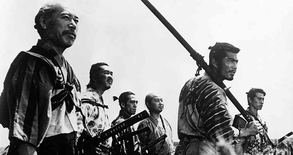 Fotograma de la película "Los siete samuráis", de Akira Kurosawa.
