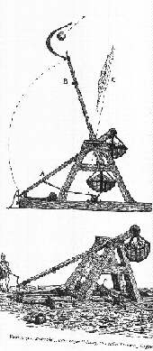 Trebuchet o trabuco (catapulta gigante)